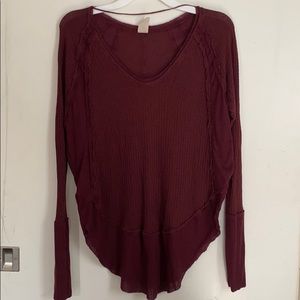 Free people waffle knot top